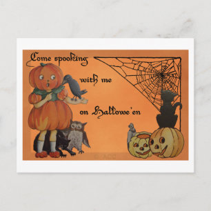 Eigenartiges Halloween Postkarte