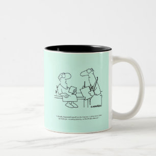 Eigendiagnose Zweifarbige Tasse