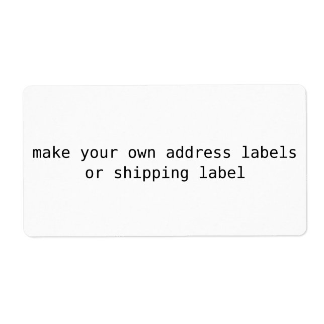 eigene Adressetiketten , Rücksendeadresse, shi (Vorne)