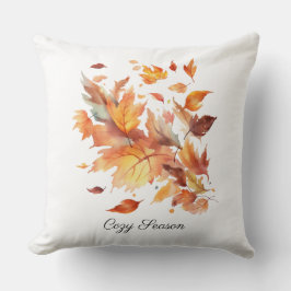 Eigene Ahornkaskade im Herbst Kissen
