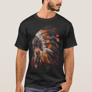 Eigene Amerikanische Ureinwohner-Kopfbedeckung Gra T-Shirt