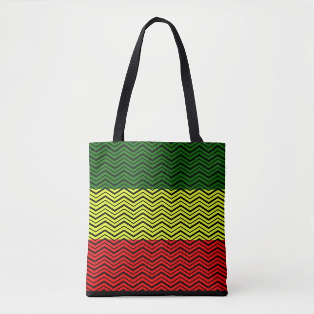 Eigene Anpassung - RASTA-Design Tasche (Vorderseite)