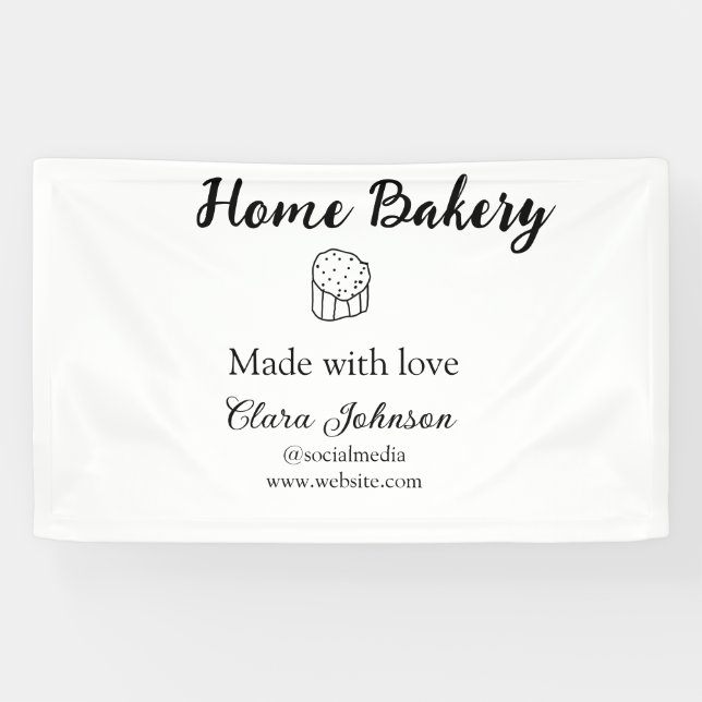 Eigene Bäckerei fügen Sie Ihren eigenen Textnamen  Banner (Horizontal)