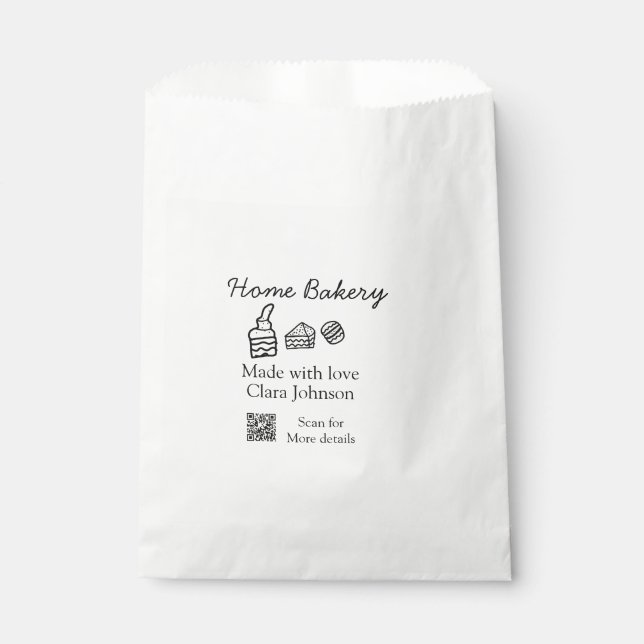 Eigene Bäckerei fügen Sie Ihren eigenen Textnamen  Geschenktütchen (Vorderseite)