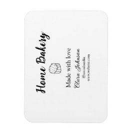 Eigene Bäckerei fügen Sie Ihren eigenen Textnamen  Magnet