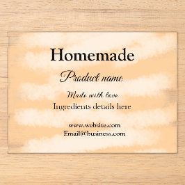 Eigene Bäckerei mit Liebe ergänzen die Website Acryleinladungen