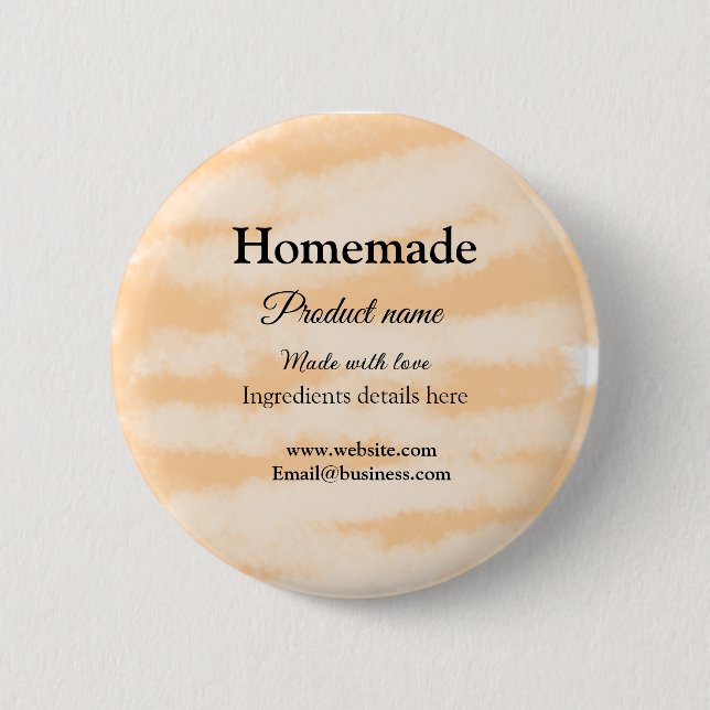 Eigene Bäckerei mit Liebe ergänzen die Website Button (Vorderseite)