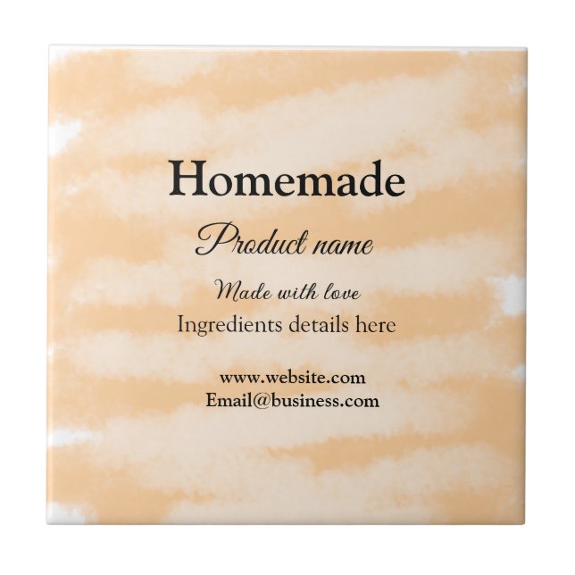 Eigene Bäckerei mit Liebe ergänzen die Website Fliese (Vorderseite)