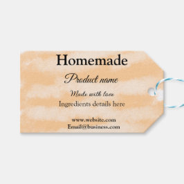 Eigene Bäckerei mit Liebe ergänzen die Website Geschenkanhänger