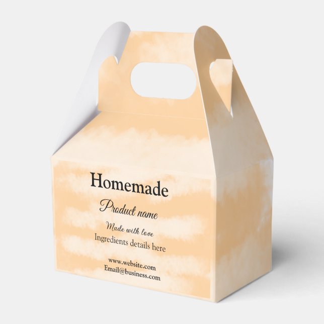 Eigene Bäckerei mit Liebe ergänzen die Website Geschenkschachtel (Vorderseite)
