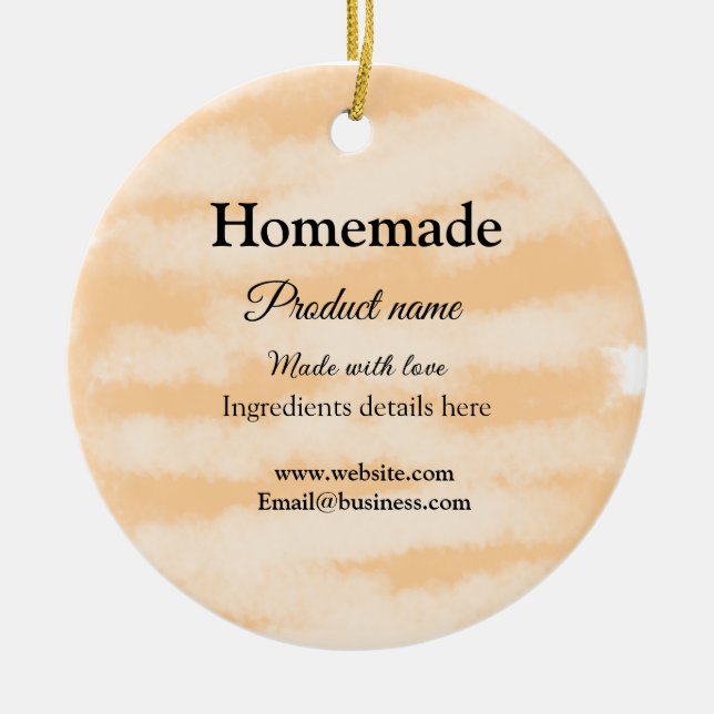 Eigene Bäckerei mit Liebe ergänzen die Website Keramik Ornament (Vorne)