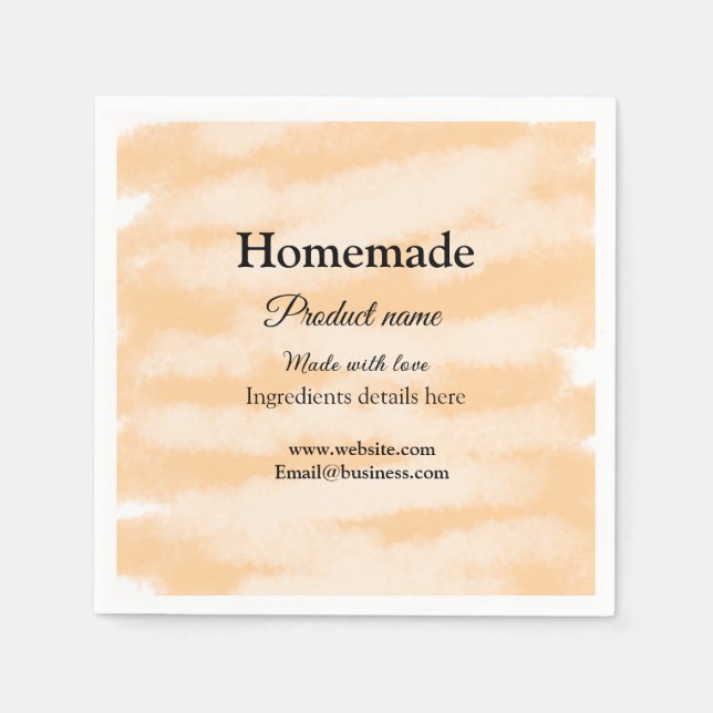 Eigene Bäckerei mit Liebe ergänzen die Website Serviette (Vorderseite)