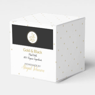 Eigene Bath-und Körperpackung   Gold und Schwarz Geschenkschachtel
