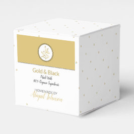Eigene Bath-und Körperpackung | Gold und Schwarz Geschenkschachtel