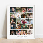 Eigene benutzerdefinierte Familie hinzufügen 20 Fo Poster<br><div class="desc">Dieses Design gedruckt Add Your Own Custom Family 20 Foto Collage Poster,  das mit Ihrem Text angepasst werden kann. Bitte klicken Sie auf den Button "Anpassen" und verwenden Sie unser Design-Tool,  um diese Vorlage zu ändern. Karo im Grafikdesign-Store für andere Produkte,  die diesem Design entsprechen!</div>