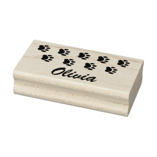 Eigene Bezeichnung Paw-Druckzeichen Gummistempel