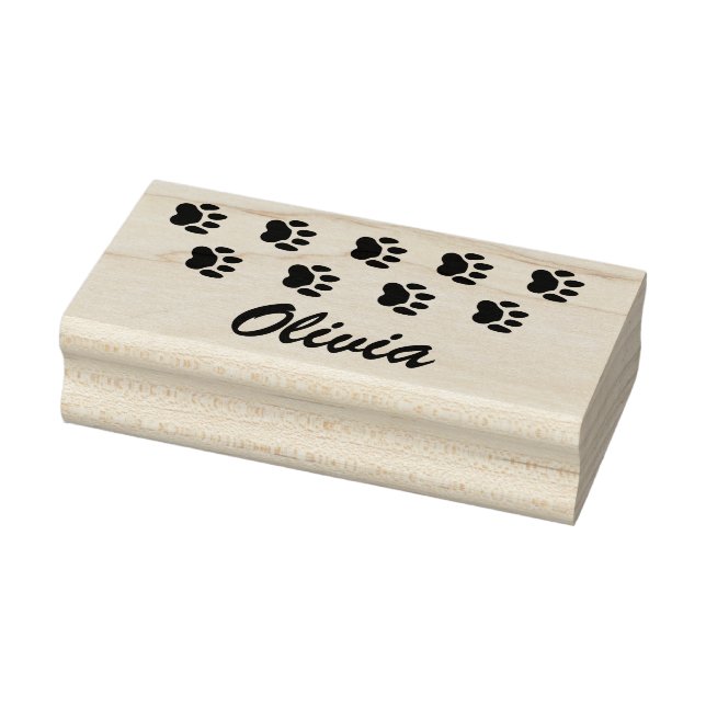 Eigene Bezeichnung Paw-Druckzeichen Gummistempel (Stempel)
