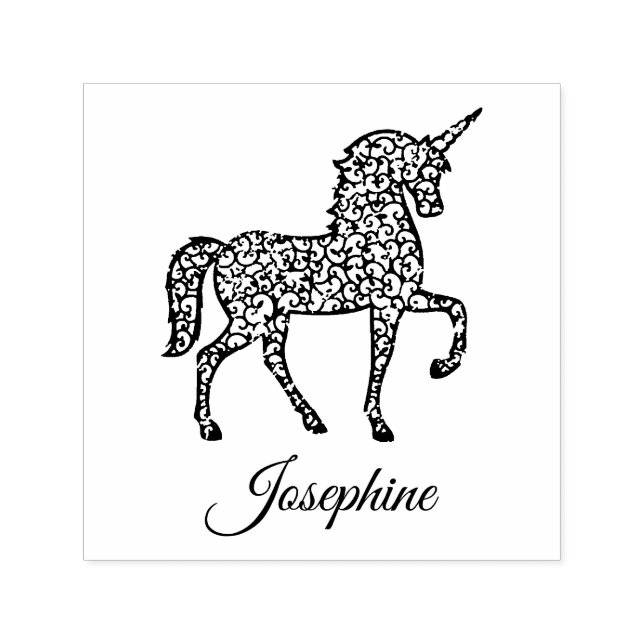 Eigene Bezeichnung Unicorn Custom Permastempel (Design)