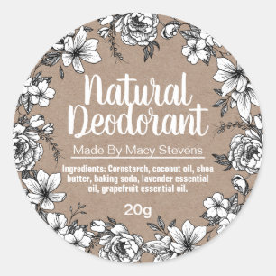 Eigene Deodorant-Marke Runder Aufkleber