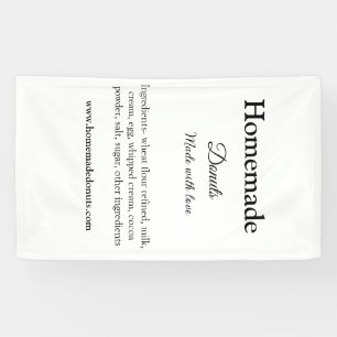 Eigene Donuts mit Liebe ergänzen Text-Website Banner