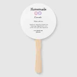 Eigene Donuts mit Liebe ergänzen Text-Website Fächer