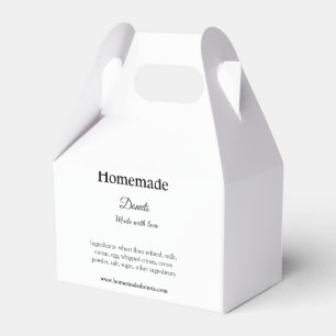 Eigene Donuts mit Liebe ergänzen Text-Website Geschenkschachtel
