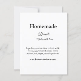 Eigene Donuts mit Liebe ergänzen Text-Website Postkarte