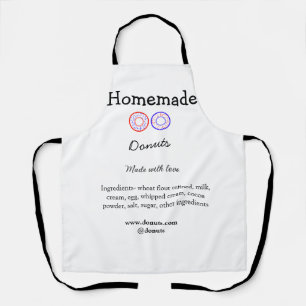 Eigene Donuts mit Liebe ergänzen Text-Website Schürze