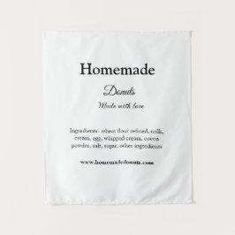 Eigene Donuts mit Liebe ergänzen Text-Website Wandteppich