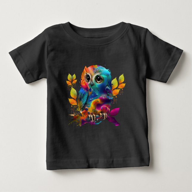 EIGENE FARBE ABSTRAKT BABY T-SHIRT (Vorderseite)