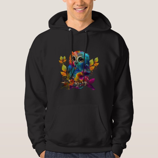 EIGENE FARBE ABSTRAKT HOODIE (Vorderseite)
