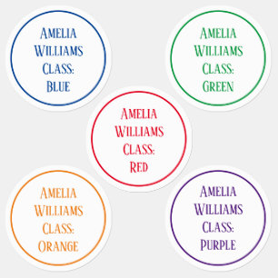 Eigene Farbe, die bis zu Schulkleiden schwebt Etiketten