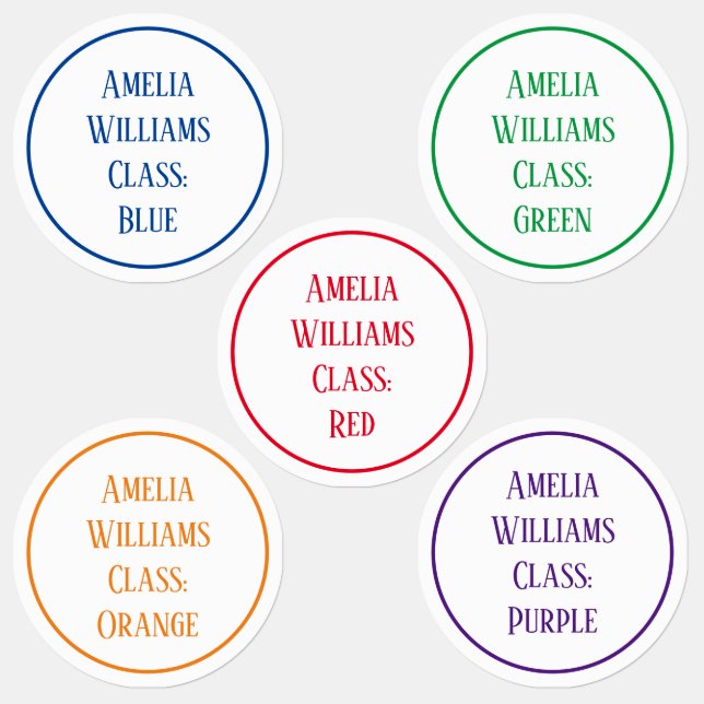 Eigene Farbe, die bis zu Schulkleiden schwebt Etiketten (Gruppe)
