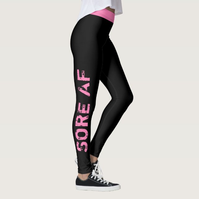 Eigene Farbe | "Sore AF" Workout Leggings (Rechts)