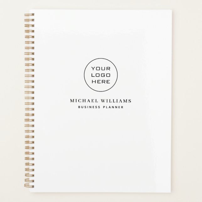 Eigene Firmenlogos für Geschäftspläne Planer (Vorderseite)