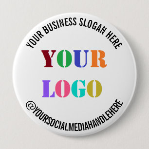 Eigene Firmenlogos Werbeaktion Social Media Name Button