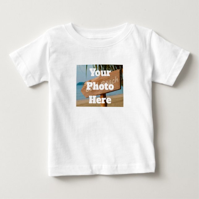 Eigene Foto Kinder T - Shirt Kleinkind hinzufügen (Vorderseite)