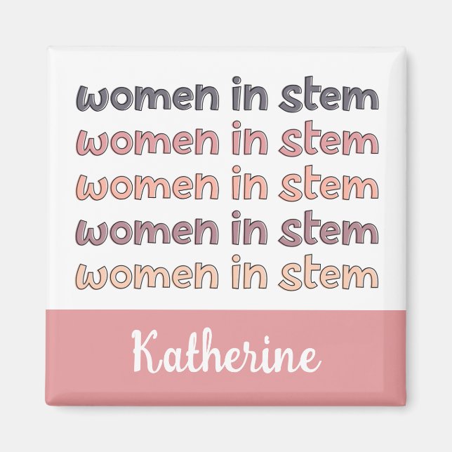 Eigene Frauen in sternenstilistischen Geschenken Magnet (Vorne)