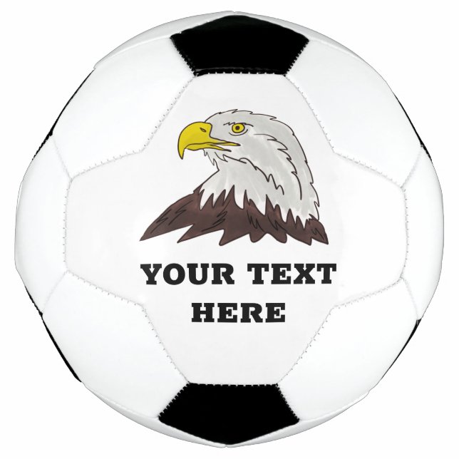Eigene Fußballkugel mit einem großen Glatzkopflogo Fußball (Vorderseite)