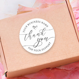 Eigene Geschäftstätigkeit dank Produktbeschriftung Runder Aufkleber