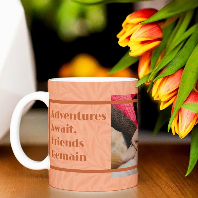 Eigene Geschenke für Freunde, die weg von Orange g Kaffeetasse (Custom Gifts for Friends Moving Away Orange Coffee Mug)
