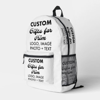 Eigene Geschenke für Männer Bedruckter Rucksack
