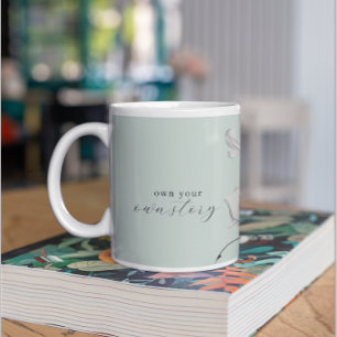 Eigene Geschichte BLUME MOTIVIEREND Kaffeetasse