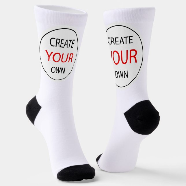 Eigene Gestaltung - Foto, Personalisiert / Benutze Socken (Gewinkelt)