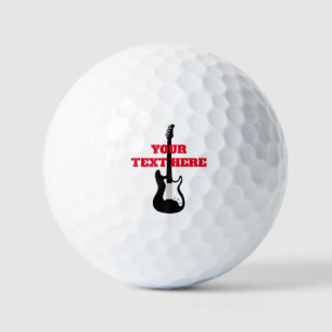 Eigene Golfbälle mit E-Gitarre