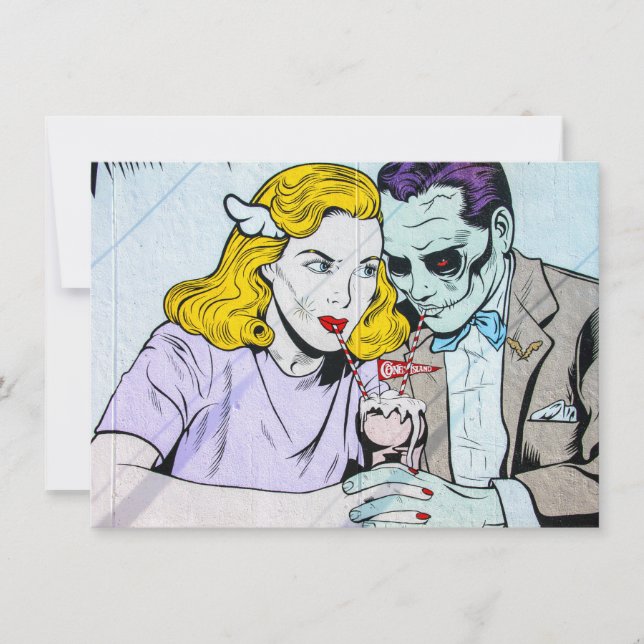 Eigene Halloween-Hochzeit Einladung (Vorderseite)