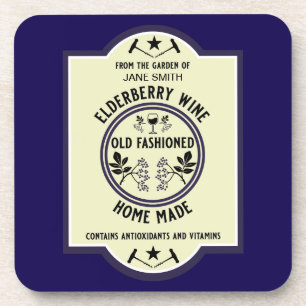 Eigene hausgemachte Elderberry Drinks Getränkeuntersetzer