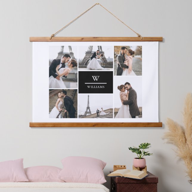Eigene hinzufügen | 6 Foto Galerie Wandteppich Mit Holzrahmen (Schlafzimmer)