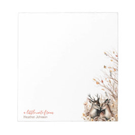 Eigene Hirsche im Herbst Notizblock