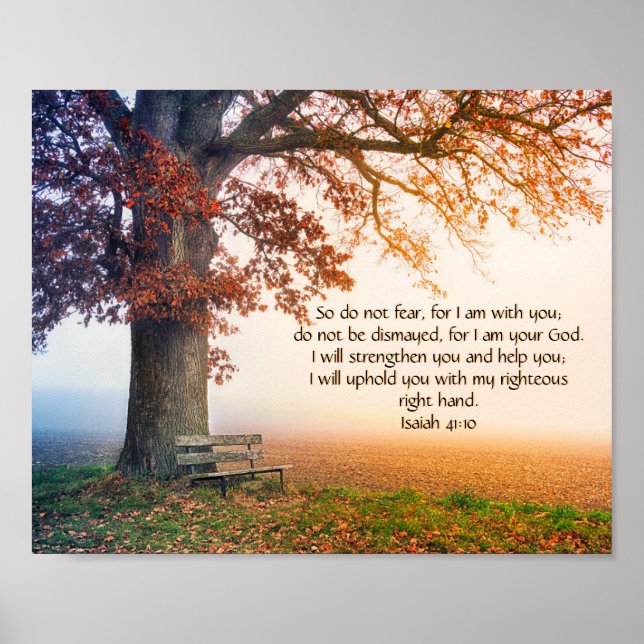 Eigene Inspirationsbibel-Vers aus der Isaiah-Bibel Poster (Vorne)